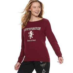 Harry Potter Hogwarts Gryffindor Knit Sweater Size Large NWT